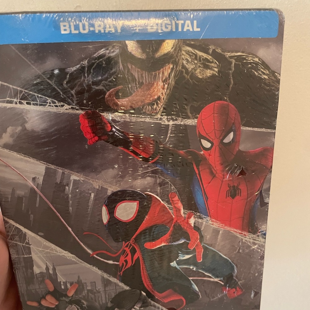 Spider-man 4 Films: Venom, Homecoming, Far From Home & 1 Blu-ray Steelbook